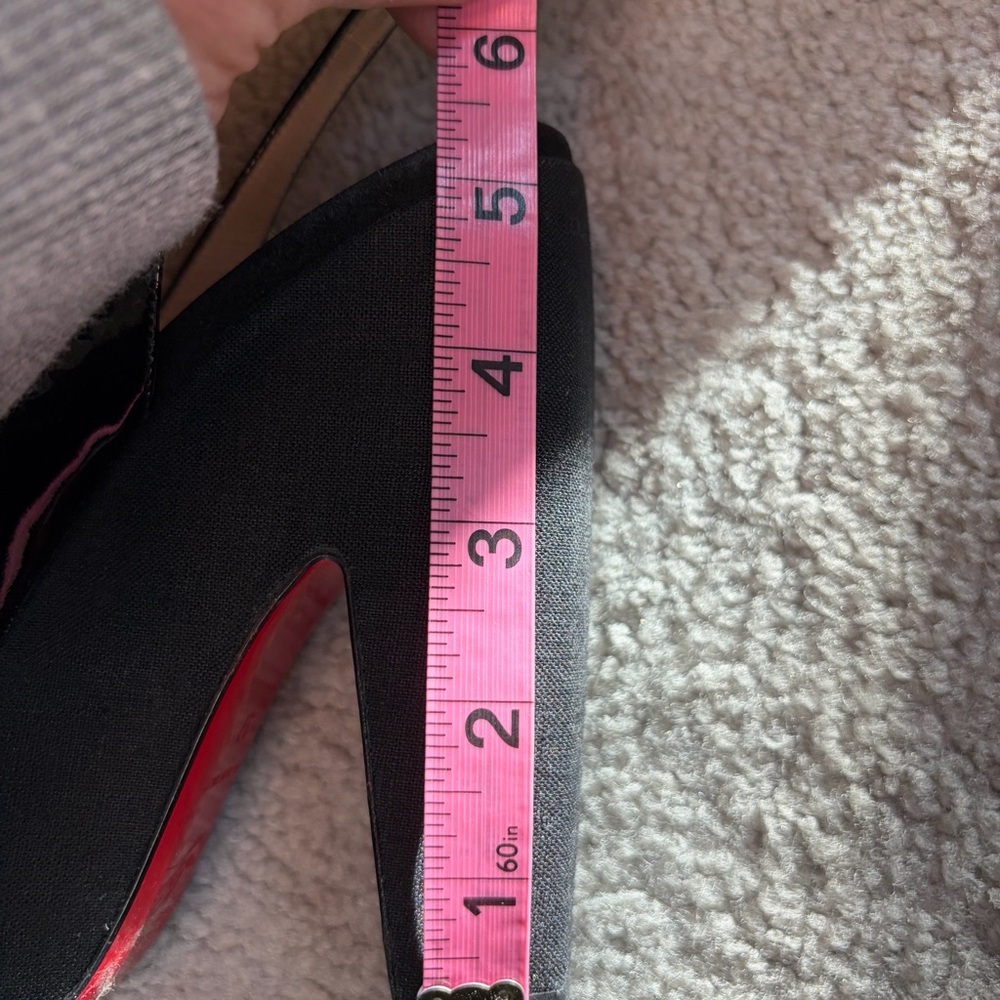 Christian Louboutin Black Patent Leather Platform Heels - Picture 13 of 14